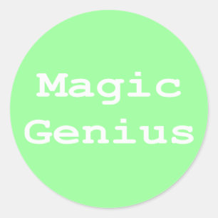 Adesivo Redondo Presentes do Magic Genius
