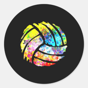 Adesivo Redondo Presentes do Voleibol para o treinador de jogadore