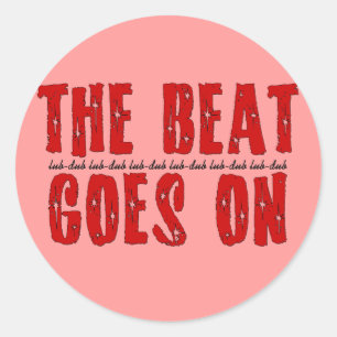 Adesivo Redondo Presentes dos t-shirt   do cardíaco de ataque par