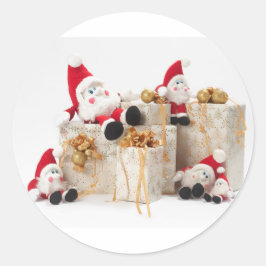 Adesivo Redondo Presentes e gnomos