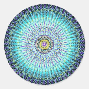 Adesivo Redondo Presentes espirituais de Mandala