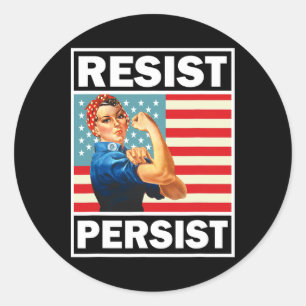 Adesivo Redondo Presentes Feministas Resistem Persistência