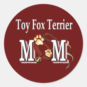 Adesivo Redondo Presentes MOM de Toy Fox Terrier