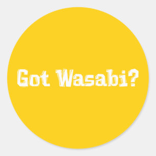 Adesivo Redondo Presentes obtidos de Wasabi