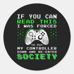 Adesivo Redondo Presentes Para Adolescentes - Se Puder Ler Este Ví