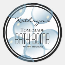 Presentes personalizados de bolhas caseiras