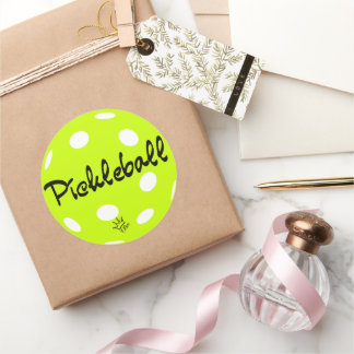 Adesivo Redondo presentes personalizados de picleball,Cute