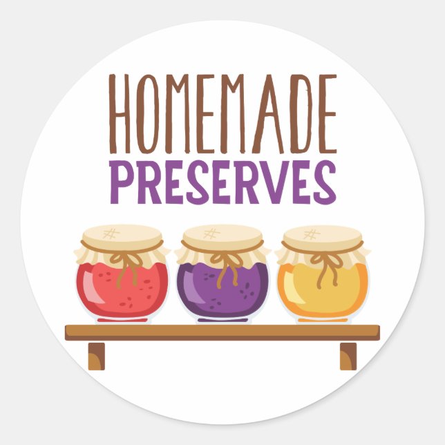 Adesivo Redondo Preserva Homemade (Frente)