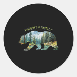 Adesivo Redondo Preservar & Proteger - Proteção Ambiental