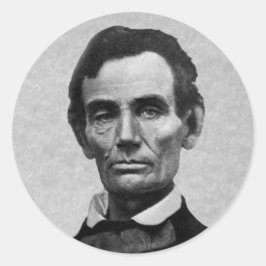 Adesivo Redondo Presidente Abe Lincoln