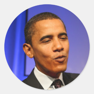 Adesivo Redondo Presidente Barack Obama