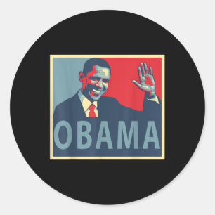 Adesivo Redondo Presidente Barack Obama