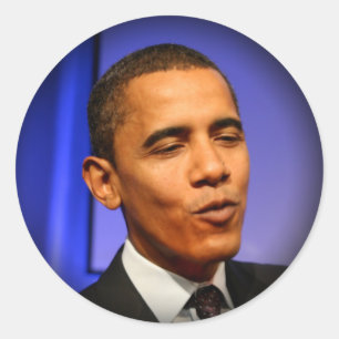 Adesivo Redondo Presidente Barack Obama