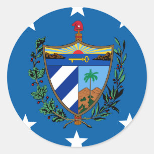 Adesivo Redondo Presidente Cuba, Croatia