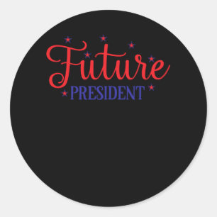 Adesivo Redondo Presidente do Futuro Americano