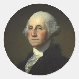 Adesivo Redondo Presidente George Washington