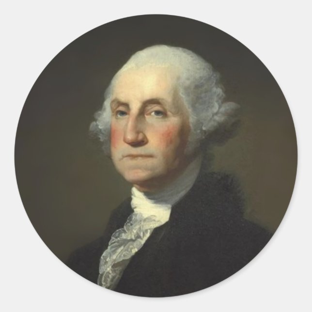 Adesivo Redondo Presidente George Washington (Frente)