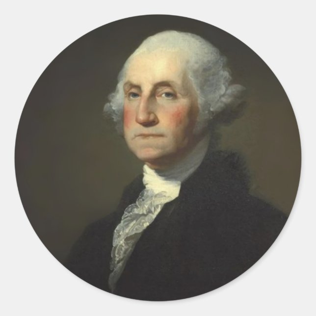 Adesivo Redondo Presidente George Washington (Frente)