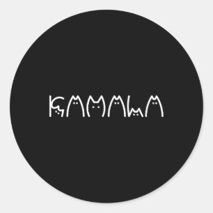 Adesivo Redondo Presidente Kamala 2024 Kamala Cat - Letra Font Des