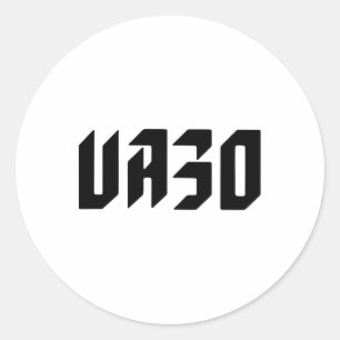 Adesivo Redondo Presidente ucraniano Volodymyr Zelensky - Ua30 Ucr