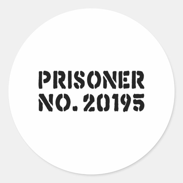 Adesivo Redondo Preso Nº 20195 (Frente)