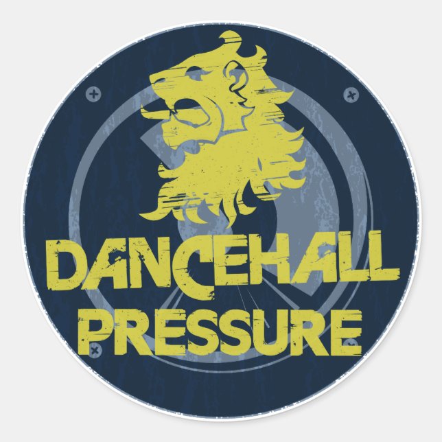 Adesivo Redondo Pressão Dancehall (Frente)