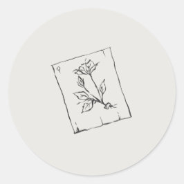 Adesivo Redondo Pressed Rose- Regency Correspondence