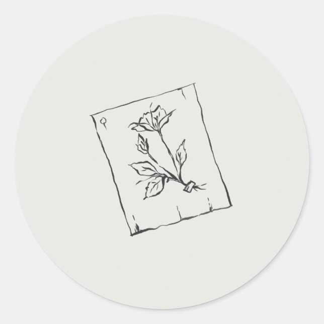 Adesivo Redondo Pressed Rose- Regency Correspondence (Frente)