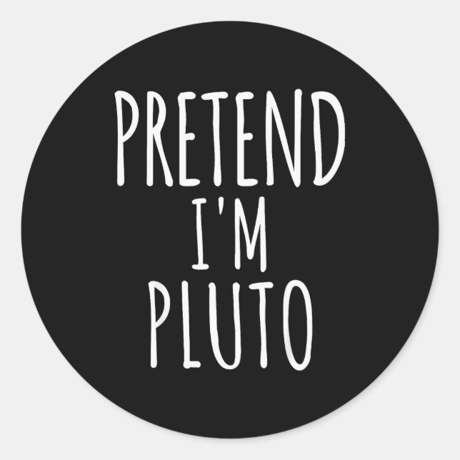 Adesivo Redondo Pretend I'm Man Costume Matching Funny Halloween  (Frente)