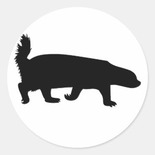 Adesivo Redondo Preto-Badger