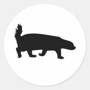 Adesivo Redondo Preto-Badger