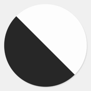 Adesivo Redondo Preto e Branco