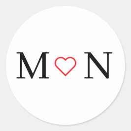 Adesivo Redondo Preto e branco clássico