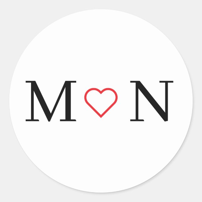 Adesivo Redondo Preto e branco clássico (Frente)