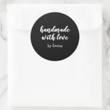 Preto e Branco Personalizado Feito à Mão com Amor