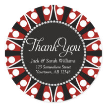 Preto Vermelho + Branco Obrigado Pinheiros redondo