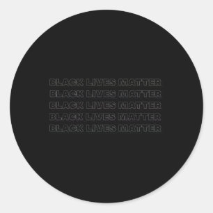 Adesivo Redondo Preto Vive Consciência Racial