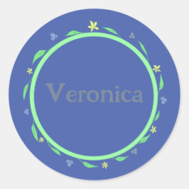 Adesivo Redondo Prettiest Roxo