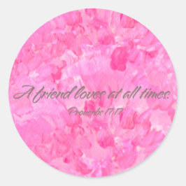 Adesivo Redondo Pretty Pink Peony-A Friend Loves Sticker