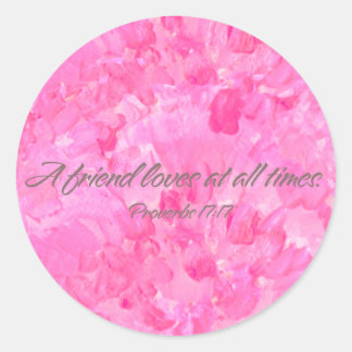 Adesivo Redondo Pretty Pink Peony-A Friend Loves Sticker