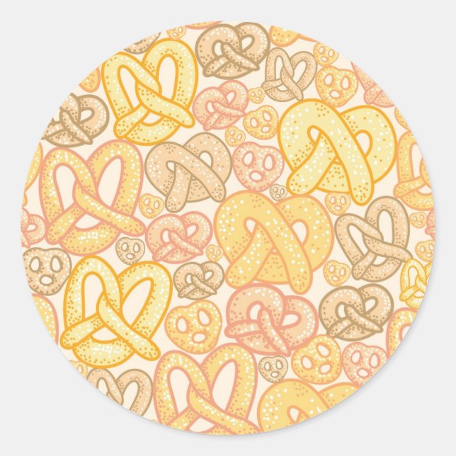 Adesivo Redondo Pretzel Pattern (Frente)