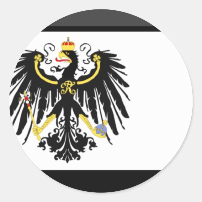 Adesivo Redondo Preussen Flag Gem (Frente)