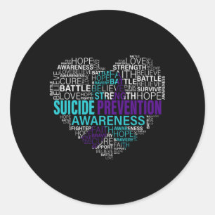 Adesivo Redondo Prevenção e conscientização combatem esperanças gu