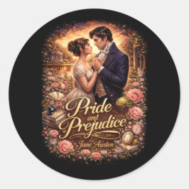 Adesivo Redondo Pride and Prejudice