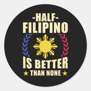 Adesivo Redondo Pride Filipino Americano Filipinas Pinoy Pinay