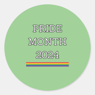 Adesivo Redondo PRIDE MONTH 2024, lgbtq