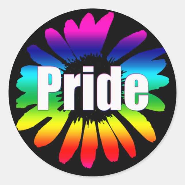 Adesivo Redondo Pride Sticker (Frente)