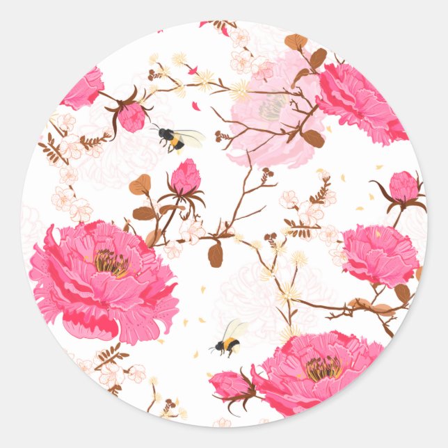 Adesivo Redondo primavera (Frente)