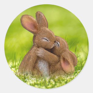 Adesivo Redondo Primavera Bunny Lovers
