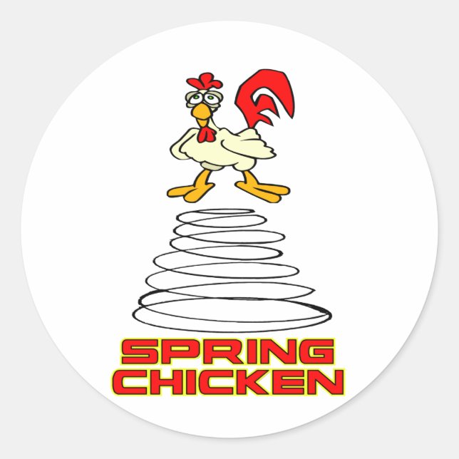 Adesivo Redondo Primavera Chicken (Frente)